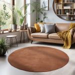 Kusový koberec Sky 5400 Brown kruh - 160x160 (průměr) kruh cm