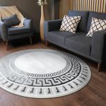 Kusový koberec Allure 1960 white/grey kruh - 150x150 (průměr) kruh cm Kusový koberec Allure 1960 white/grey kruh - 150x150 (průměr) kruh cm
