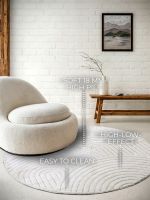 Kusový koberec New York 106203 White kruh - 160x160 (průměr) kruh cm Kusový koberec New York 106203 White kruh - 160x160 (průměr) kruh cm