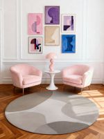 Kusový koberec Ted Baker Hackney 106355 Béžová kruh - 200x200 cm