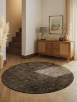 Kusový koberec Vikosa Jane 106297 Brown kruh - 200x200 (průměr) kruh cm