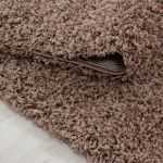Kusový koberec Life Shaggy 1500 mocca kruh - 80x80 (průměr) kruh cm Kusový koberec Life Shaggy 1500 mocca kruh - 80x80 (průměr) kruh cm