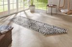 Běhoun Twin Supreme 104129 Black/Cream – na ven i na doma - 80x350 cm Běhoun Twin Supreme 104129 Black/Cream – na ven i na doma - 80x350 cm