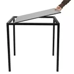 Zahradní stolový rám ENFIBRE černý pro desky max 70×70 cm Zahradní stolový rám ENFIBRE černý pro desky max 70×70 cm