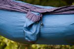 Houpací síť pro jednoho Camping + Slap strap (modrý SET) Houpací síť pro jednoho Camping + Slap strap (modrý SET)