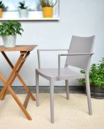 Křeslo MOSK ARMCHAIR - taupe Křeslo MOSK ARMCHAIR - taupe