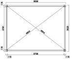 Bioklimatická pergola INTRO PLUS 4x3 m volně stojící Bioklimatická pergola INTRO PLUS 4x3 m volně stojící