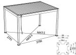 Bioklimatická pergola INTRO PLUS 4x3 m volně stojící Bioklimatická pergola INTRO PLUS 4x3 m volně stojící