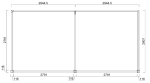 Bioklimatická pergola INTRO PLUS 6x3 m - do stěny Bioklimatická pergola INTRO PLUS 6x3 m - do stěny