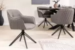 2SET židlo-křeslo EUPHORIA taupe kůže otočná 180° 2SET židlo-křeslo EUPHORIA taupe kůže otočná 180°