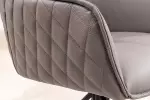 2SET židlo-křeslo EUPHORIA taupe kůže otočná 180° 2SET židlo-křeslo EUPHORIA taupe kůže otočná 180°