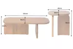 2SET konferenční stolek GATSBY 100/45 CM hnědá masiv akácie 2SET konferenční stolek GATSBY 100/45 CM hnědá masiv akácie