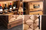 Barová skříň BODEGA 90 CM masiv borovice Barová skříň BODEGA 90 CM masiv borovice