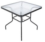 Zahradní stůl ZWMT 80x80 cm kovový se skleněnou deskou Zahradní stůl ZWMT 80x80 cm kovový se skleněnou deskou