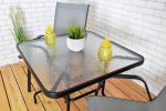 Zahradní stůl ZWMT 80x80 cm kovový se skleněnou deskou Zahradní stůl ZWMT 80x80 cm kovový se skleněnou deskou