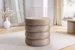 Taburet s ÚP VOQUE 40 CM greige samet Taburet s ÚP VOQUE 40 CM greige samet