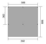 Dřevěný přístřešek na auto Y 612 (5,9x6 m) Dřevěný přístřešek na auto Y 612 (5,9x6 m)