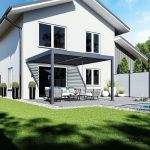 Bioklimatická pergola INTRO DUO 4x4 m, hliník - do stěny Bioklimatická pergola INTRO DUO 4x4 m, hliník - do stěny