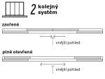 posuvná ZÁSTĚNA 3 m pro bioklimatickou pergolu - šedočerná