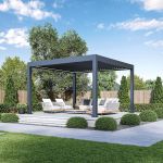 Luxusní ELEKTRICKÁ bioklimatická pergola PRESTIGE 4x4 m, hliník - volně stojící Luxusní ELEKTRICKÁ bioklimatická pergola PRESTIGE 4x4 m, hliník - volně stojící