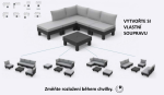 ELEMENTS SIGNATURE zahradní plastový set - walnut ELEMENTS SIGNATURE zahradní plastový set - walnut