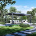 Luxusní ELEKTRICKÁ bioklimatická pergola PRESTIGE 6x4 m, hliník - volně stojící Luxusní ELEKTRICKÁ bioklimatická pergola PRESTIGE 6x4 m, hliník - volně stojící