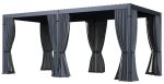 set závěsů a moskytiér pro pergolu ECO 6x3 m set závěsů a moskytiér pro pergolu ECO 6x3 m