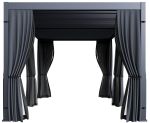 set závěsů a moskytiér pro pergolu ECO 6x3 m set závěsů a moskytiér pro pergolu ECO 6x3 m
