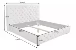 Postel CHESTERFIELD LUX 160x200 CM olivově šedá samet Postel CHESTERFIELD LUX 160x200 CM olivově šedá samet