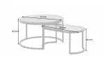 2SET konferenční stolek ELEGANCE 70 CM mramorový vzhled, II. jakost (A) 2SET konferenční stolek ELEGANCE 70 CM mramorový vzhled, II. jakost (A)