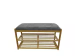 Botník ZEN-BO 80 CM bambus přírodní/tmavě šedá Botník ZEN-BO 80 CM bambus přírodní/tmavě šedá