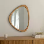 Nástěnné zrcadlo ORGANIC 65 CM dubový vzhled Nástěnné zrcadlo ORGANIC 65 CM dubový vzhled