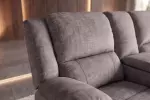 2SET televizní křeslo HOLLYWOOD šedé samet 2SET televizní křeslo HOLLYWOOD šedé samet