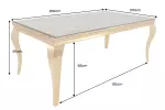 Jídelní stůl MODERN BAROCCO BARRACUDA 200 CM zlatá Jídelní stůl MODERN BAROCCO BARRACUDA 200 CM zlatá