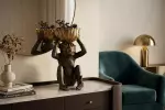Dekorativní mísa MONKEY 50 CM černá/zlatá Dekorativní mísa MONKEY 50 CM černá/zlatá