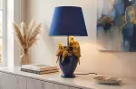 Stolní lampa WILDLIFE PARROT 55 CM modrá/zlatá