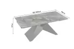 Rozkládací jídelní stůl DIAMOND TAUPE 180-260 CM keramika