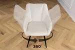 2SET jídelní židle AVIGNON 360° šampaňská béžová/černá žinylková tkanina 2SET jídelní židle AVIGNON 360° šampaňská béžová/černá žinylková tkanina