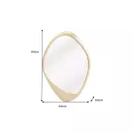 Nástěnné zrcadlo ORGANIC 95 CM zlaté Nástěnné zrcadlo ORGANIC 95 CM zlaté