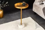 Odkládací stolek TRAYFUL 60 CM zlatá/bílý mramor Odkládací stolek TRAYFUL 60 CM zlatá/bílý mramor