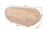 Komoda ORGANIKO 180 CM hnědá masiv sheesham Komoda ORGANIKO 180 CM hnědá masiv sheesham