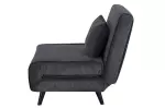 Rozkládací křeslo SMART MULTIFUNCTION 100 CM šedá manšestr Rozkládací křeslo SMART MULTIFUNCTION 100 CM šedá manšestr