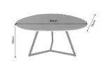 Konferenční stolek MARVELOUS ANTRACIT 90 CM keramika