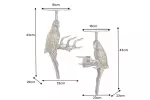 2SET věšák/police WILDLIFE BIRDS 45 CM starožitná zlatá 2SET věšák/police WILDLIFE BIRDS 45 CM starožitná zlatá