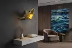 Nástěnné svítidlo SHARK 40 CM zlaté Nástěnné svítidlo SHARK 40 CM zlaté
