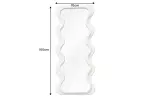 Nástěnné zrcadlo CURVY 160 CM bílá Nástěnné zrcadlo CURVY 160 CM bílá