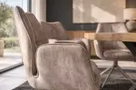 2SET jídelní židle CONCORD otočná 180° šampaňská greige samet 2SET jídelní židle CONCORD otočná 180° šampaňská greige samet