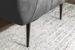 Křeslo NOBLESSE 106 CM šedé samet Křeslo NOBLESSE 106 CM šedé samet