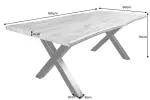 Jídelní stůl WILD 160 CM vzhled šedý divoký dub Jídelní stůl WILD 160 CM vzhled šedý divoký dub