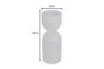 Váza SANDGLASS XL 70 CM černá železo Váza SANDGLASS XL 70 CM černá železo